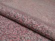 Photo4: 2D06z90 Japanese Kimono Silk  FABRIC Pink, Dark brown Kiribame 66.9" (4)