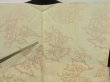 Photo9: 0424N02z610 Vintage Japanese Kimono Silk HAORI Black Plants (9)