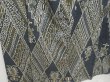 Photo3: 1019T07z870 Vintage Japanese Kimono Silk KOMON Dark blue-gray (3)