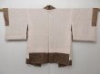 Photo6: 1029T08z540 Vintage Japanese Kimono Silk HAORI Purple-Brown Flowers (6)