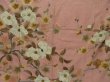 Photo7: 1327T01z970 Vintage Japanese Kimono Silk TSUKESAGE Pink Plum tree (7)