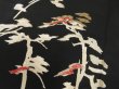 Photo3: 2A02z80 Vintage Japanese Kimono Silk  FABRIC Black Pine 48" (3)