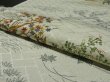 Photo4: 1S01z60 Japanese Kimono Silk  FABRIC Light gray Hunting scenery 39.4" (4)