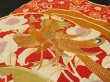 Photo2: 2U01z110 Vintage Japanese Kimono Silk  FABRIC Black Phoenix 51.2" (2)