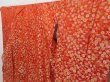 Photo2: 1027N01z1860 Vintage Japanese Kimono Silk UCHIKAKE Orangered Chrysanthemum (2)