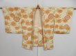 Photo5: 0901i02z540 Japanese Kimono Silk HAORI Off-white Rose (5)