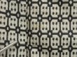 Photo9: 1026i05z720 Vintage Japanese Kimono Silk MEISEN KOMON Off-white Black (9)