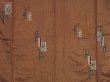 Photo3: 1005i08z400 Vintage Japanese Kimono Silk KOMON Rosybrown Flower (3)