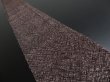 Photo1: 2C07z40 Vintage Japanese Kimono Crepe Silk  FABRIC Dark brown Dots 52.8" (1)