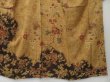 Photo6: 1615i03z920 Unused Japanese Kimono Silk HOUMONGI Ochre Flowers (6)