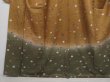 Photo2: 0422N01z990 Japanese Kimono Silk HOUMONGI Dark olive Sakura (2)