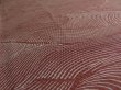 Photo3: 1R05z80 Japanese Kimono Silk  FABRIC Light pinkish brown Wave 59.8" (3)