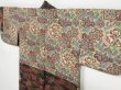 Photo10: 0721i08z450 Vintage Japanese Kimono Silk HAORI Brown Leaves (10)