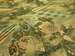 Photo4: 1A03z140 Vintage Japanese Kimono Silk OBI FABRIC  Bamboo grass 77.2" (4)