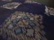 Photo2: 3F07z20 Vintage Japanese Kimono Silk MEISEN FABRIC Dark purple   51.2" (2)