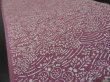 Photo2: 2J10z30 Japanese Kimono Crepe Silk  FABRIC Pink-Purple Wave, Flowers 34.6" (2)