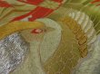 Photo4: 2E02z60 Vintage Japanese Kimono Silk  FABRIC Black Bird  47.2" (4)