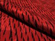 Photo4: 1T02z50 Vintage Japanese Kimono Silk  FABRIC Orangered Shibori dyeing 44.1" (4)