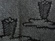 Photo4: 0713N01z540 Vintage Japanese Kimono Silk SHIBORI HAORI Black Pine (4)