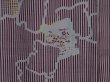 Photo6: 0812i09z760 Vintage Japanese Kimono Silk KOMON Dark grape, Gray (6)