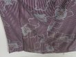 Photo3: 0812i09z760 Vintage Japanese Kimono Silk KOMON Dark grape, Gray (3)