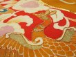 Photo4: 2U01z110 Vintage Japanese Kimono Silk  FABRIC Black Phoenix 51.2" (4)