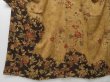 Photo5: 1615i03z920 Unused Japanese Kimono Silk HOUMONGI Ochre Flowers (5)