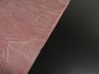 Photo6: 1R01z50 Japanese Kimono Silk  FABRIC Light pinkish brown Wave 40.2" (6)