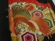 Photo2: 2Q01z70 Japanese Kimono Silk  FABRIC Black Crane, Cloud 48" (2)