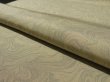 Photo4: 1S01z60 Japanese Kimono Silk  FABRIC Light olive, Light gray Suminagashi 40.9" (4)