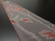 Photo1: 1A07z50 Vintage Japanese Kimono Silk  FABRIC Gray Branch 56.7" (1)