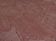 Photo2: 1R01z50 Japanese Kimono Silk  FABRIC Light pinkish brown Wave 40.2" (2)