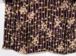 Photo4: 0524N04z510 Vintage Japanese Kimono Silk KOMON Dark grape Ivy (4)