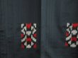 Photo5: 0608N04z590 Vintage Japanese Kimono Silk HITOE OMESHI KOMON Dark gray (5)