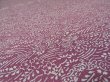 Photo3: 2J01z60 Japanese Kimono Crepe Silk  FABRIC Pink-Purple Wave, Flowers 41.7" (3)