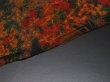 Photo7: 1P01z60 Japanese Kimono Silk  FABRIC  Garden 42.5" (7)