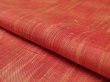 Photo4: 4C02z50 Japanese Kimono Silk  FABRIC Orange-Red   40.2" (4)