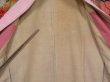 Photo9: 0422N03z640 Antique Japanese Kimono Jinken JUBAN Red Shippo (9)