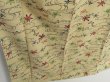 Photo3: 1422i04z860 Vintage Japanese Kimono Silk BINGATA KOMON Light cream Butterfly (3)