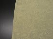 Photo6: 1S01z60 Japanese Kimono Silk  FABRIC Light olive, Light gray Suminagashi 40.9" (6)