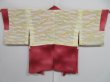 Photo8: 0818i03z520 Japanese Kimono Silk HAORI Dark pink Plants (8)