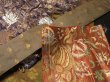 Photo3: ME03z200 Japanese Kimono Silk Antique Meiji era Kinran Fabric Scrap 100year old (3)