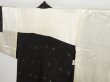 Photo8: 0911i02z650 Vintage Japanese Kimono Silk HAORI Black Flower (8)