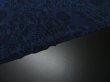 Photo6: 4B01z70 Japanese Kimono Crepe Silk  FABRIC Indigo Flowers 41.7" (6)