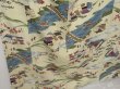 Photo3: 0921T03z980 Japanese Kimono Silk KOMON ecru beige Edo scenery (3)