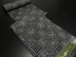 Photo6: C12z800 Japanese Kimono Wool BOLT FABRIC Gray Flower 472.4" (6)