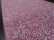 Photo2: 2J08z40 Japanese Kimono Crepe Silk  FABRIC Pink-Purple Wave, Flowers 59.1" (2)