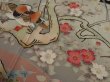 Photo3: 2S02z100 Japanese Kimono Silk  FABRIC Black Mandarin duck 45.7" (3)