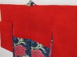 Photo8: 1021i06z510 Antique Japanese Kimono Silk HAORI Blue Yatsude (8)