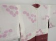 Photo7: 0519i01z540 Vintage Japanese Kimono Silk HAORI Old rose Flower (7)